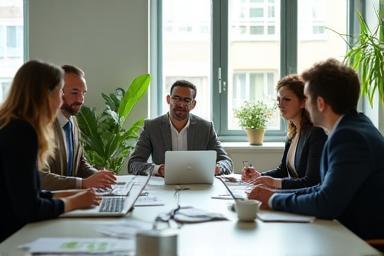 Equipo de consultores en energía verde
